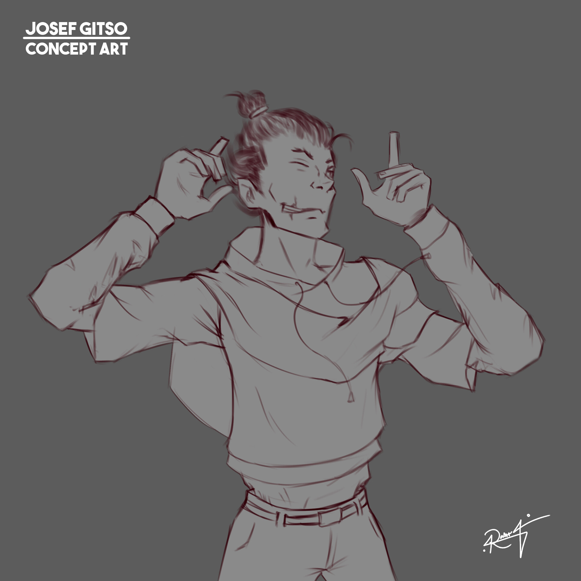 Adrian Salvador Robles Rivas - Josef Gitso - Altered Waves Concept Art