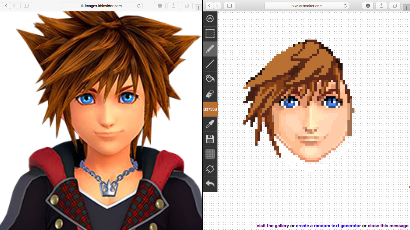 Arvin Dagoc - Kingdom Hearts Pixel Art Process