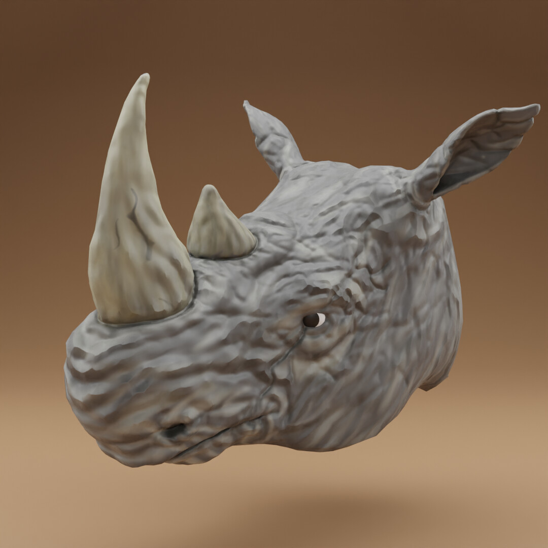 ArtStation - Rhino Head