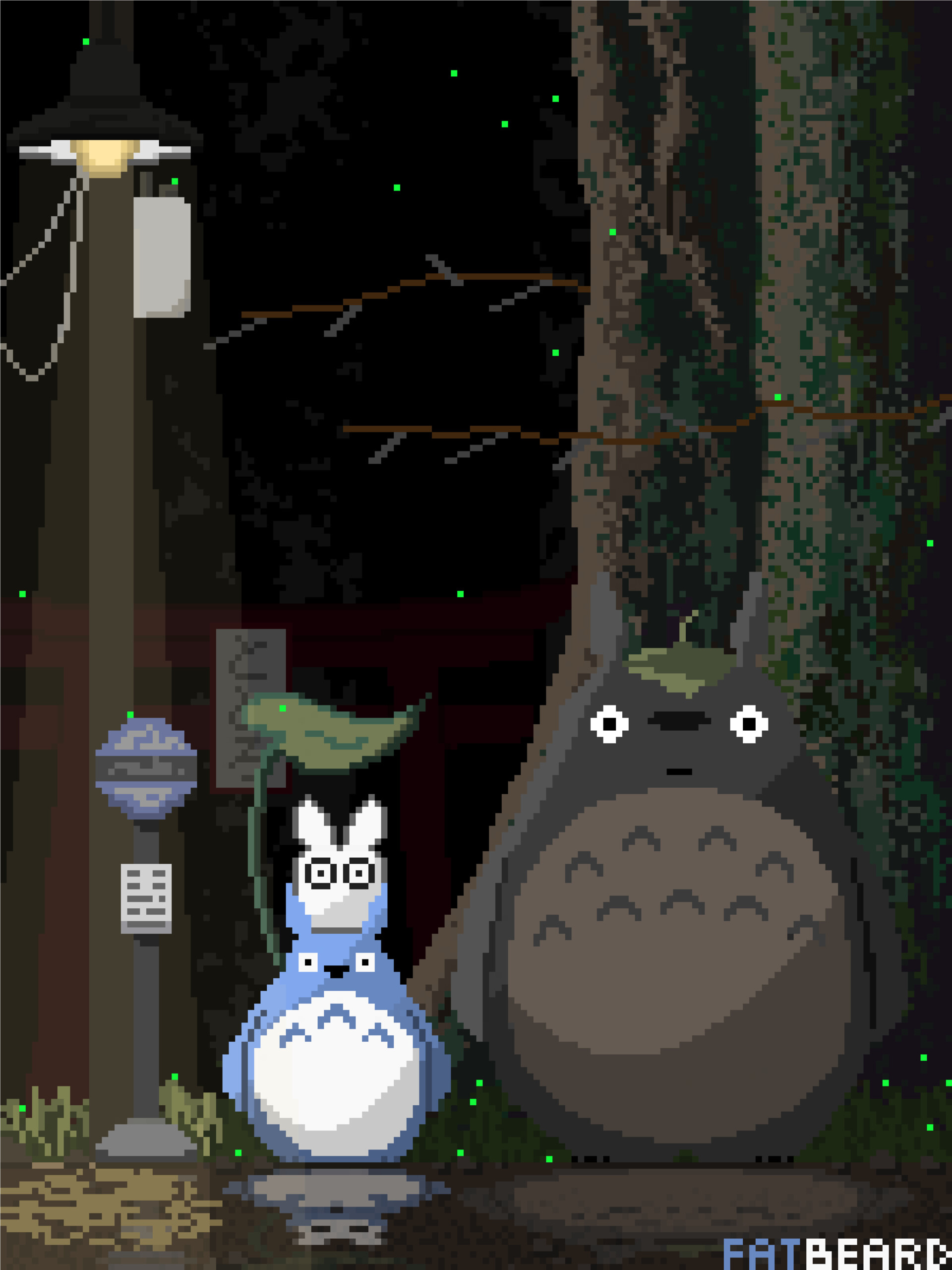 Fatbeard - Totoro Pixel Art