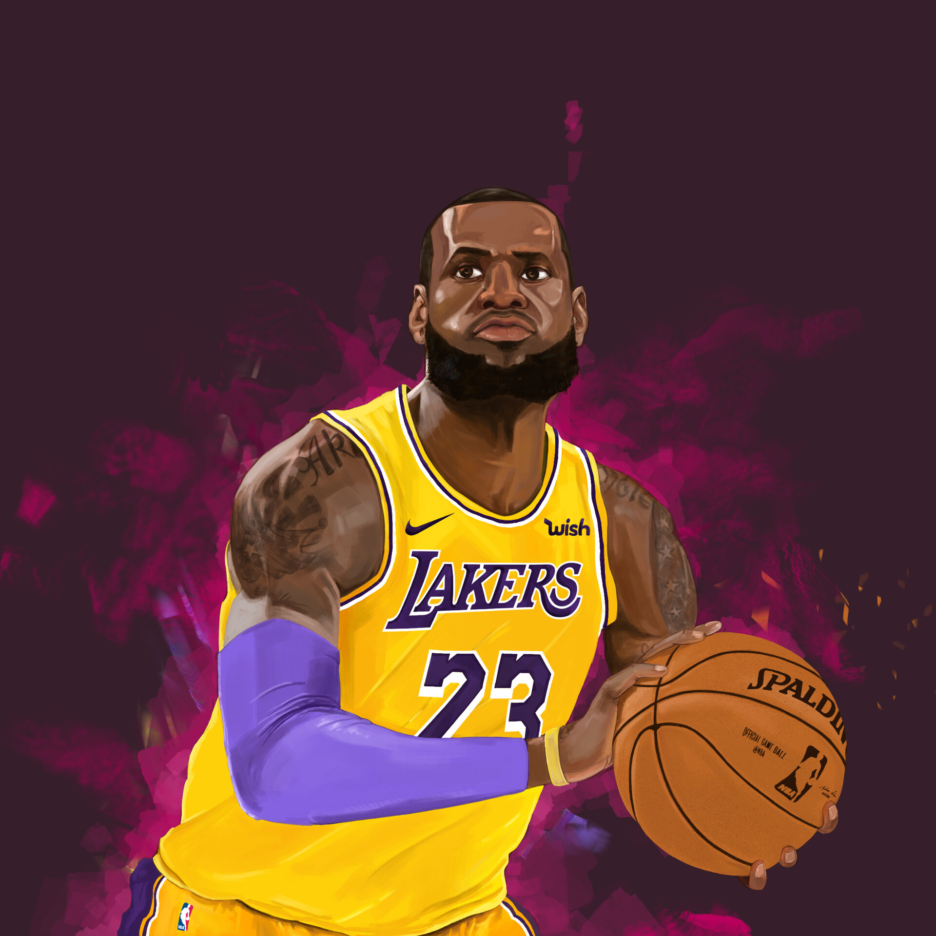 Lebron james cheap drawing lakers