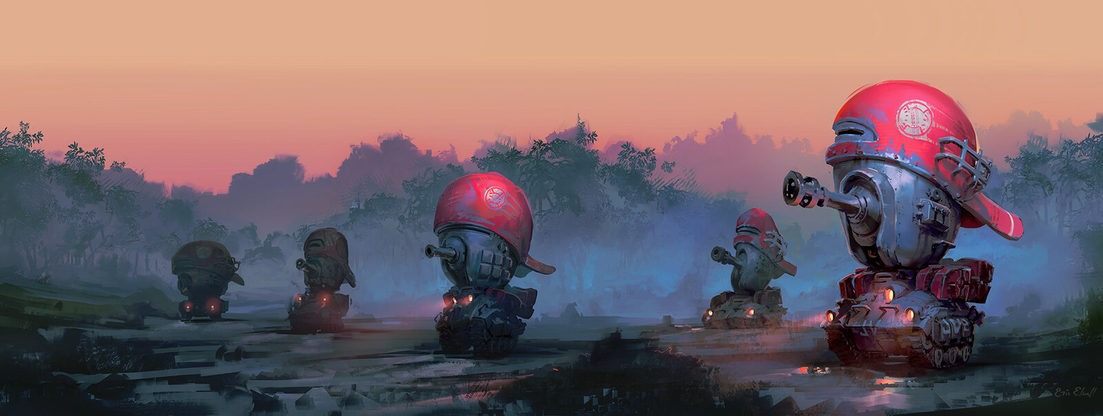 Digital illustration in Photoshop.