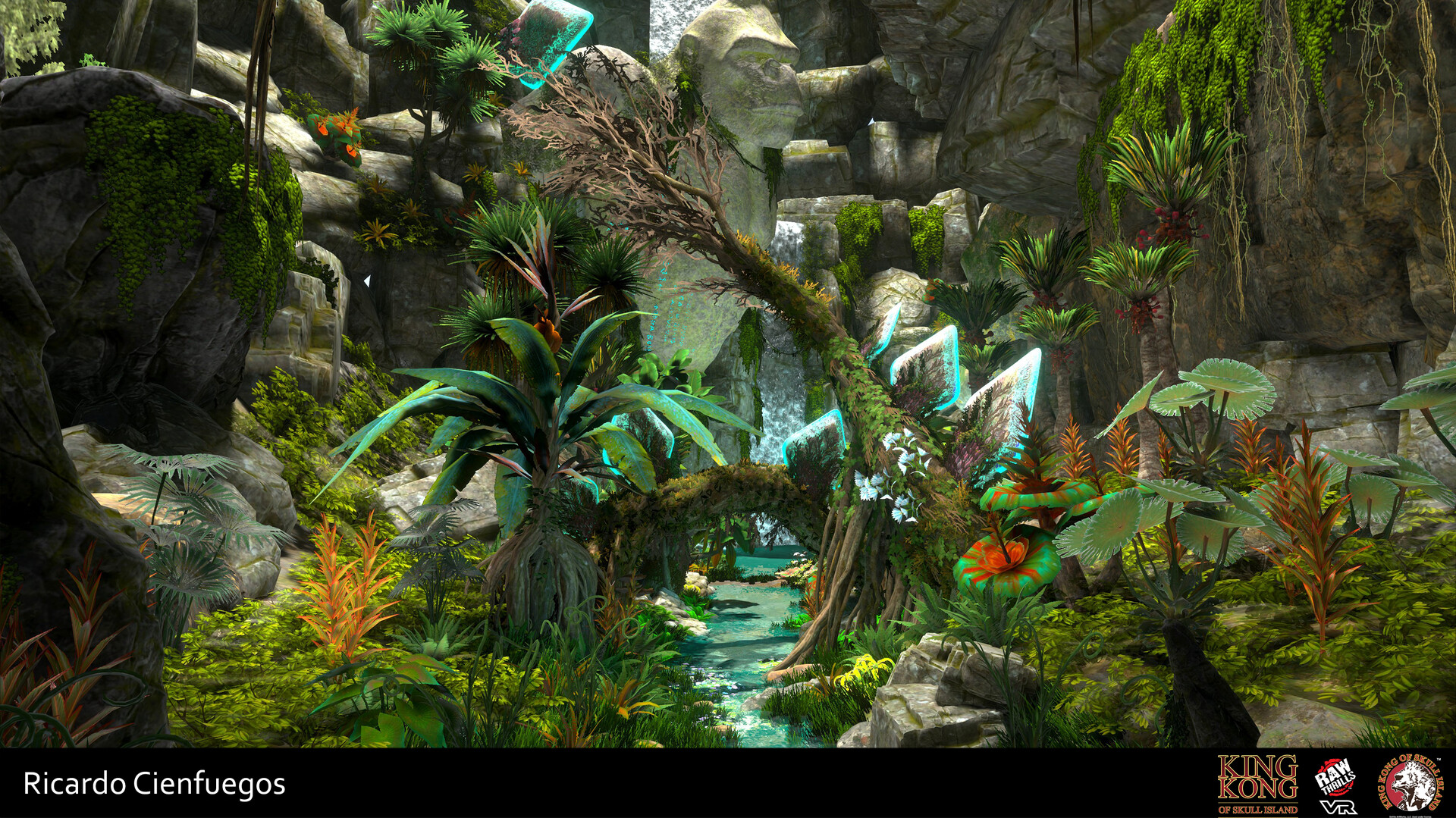 ArtStation - King Kong of Skull Island VR- Modular Temple and Kong Door