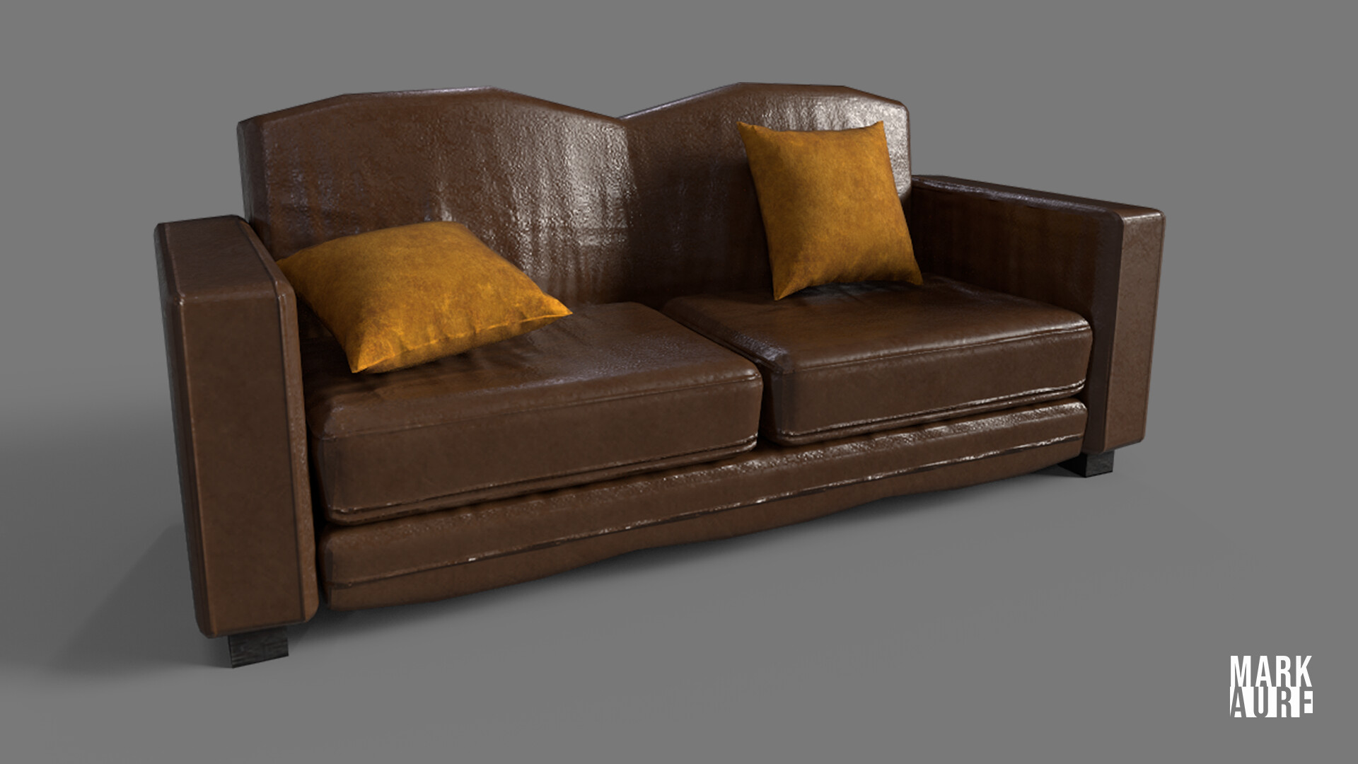 ArtStation - Leather Sofa