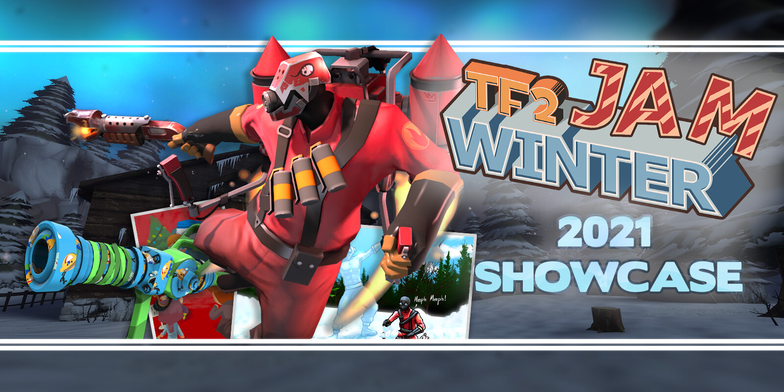 Background for the winter showcase, featured on the official TF blog