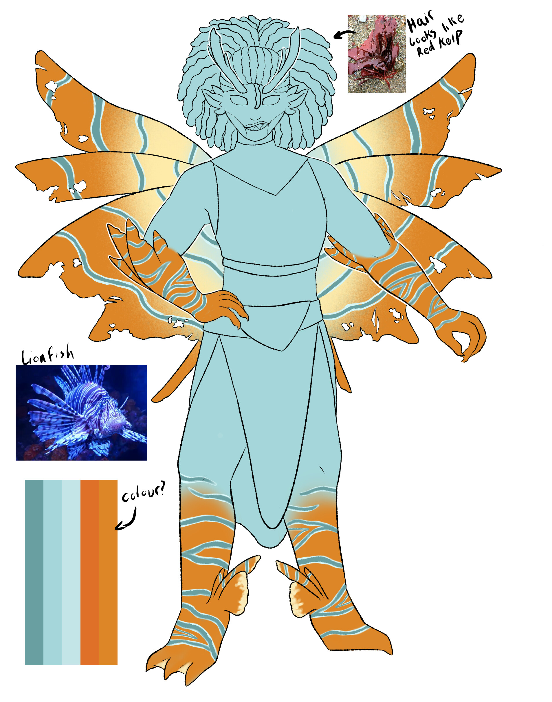 Nhi Nguyen Character lion fish design