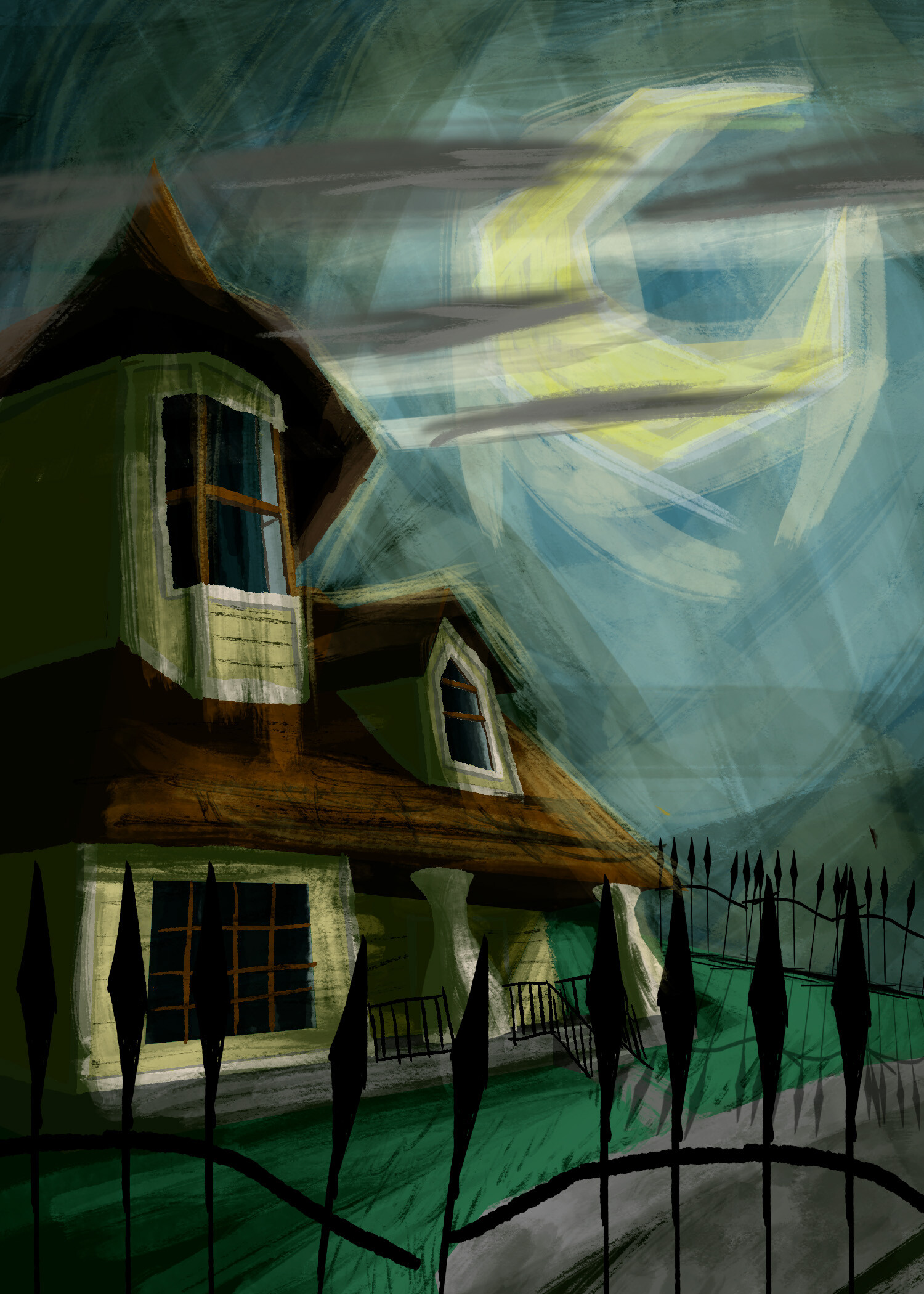 ArtStation The House at the end of the road