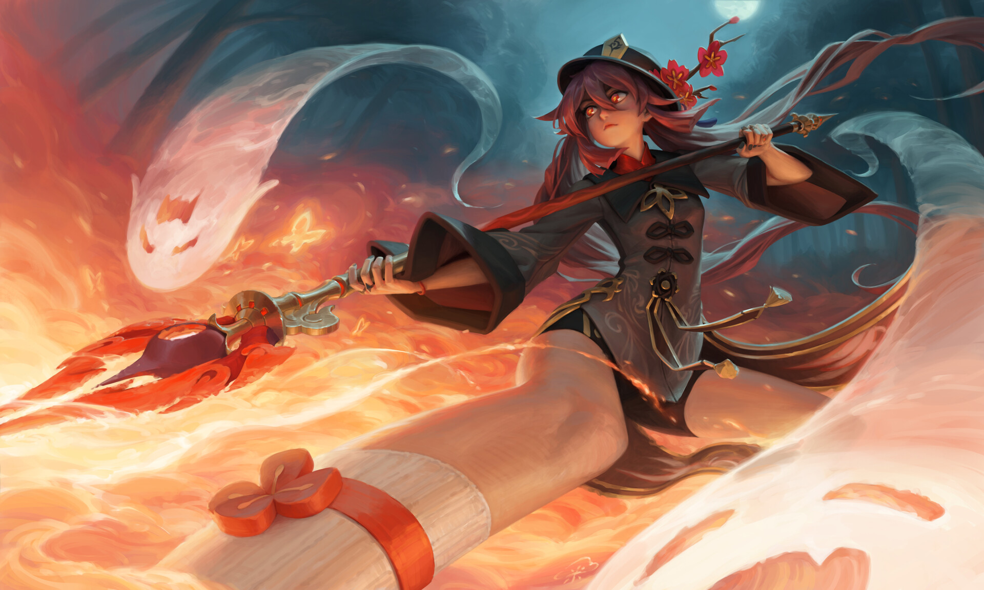 Artstation 原神胡桃
