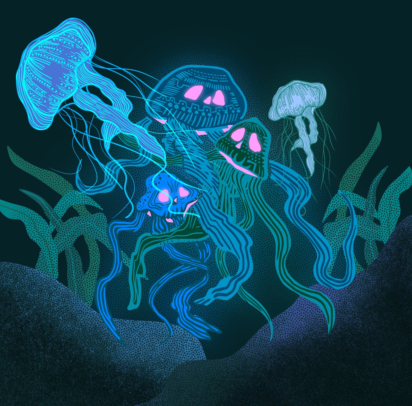 Deadly jellyfish group