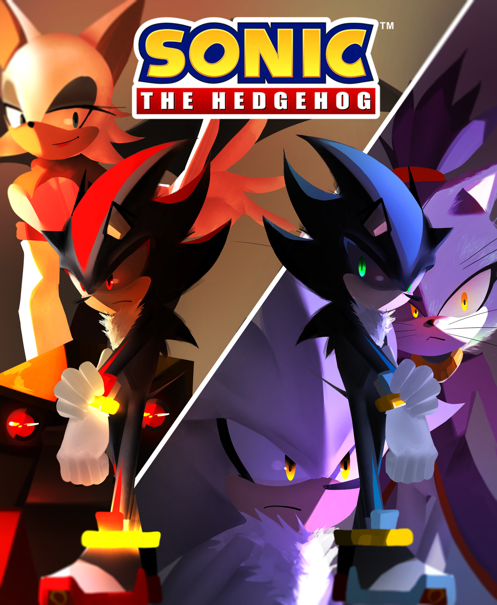 ArtStation - Sonic and Shadow