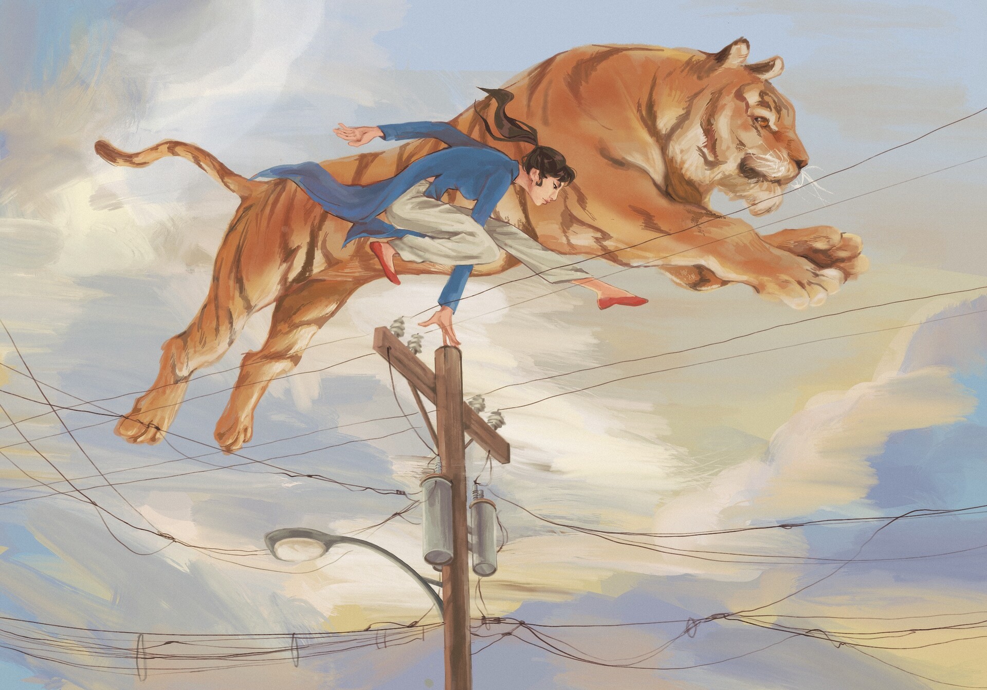ArtStation Leaping Tiger