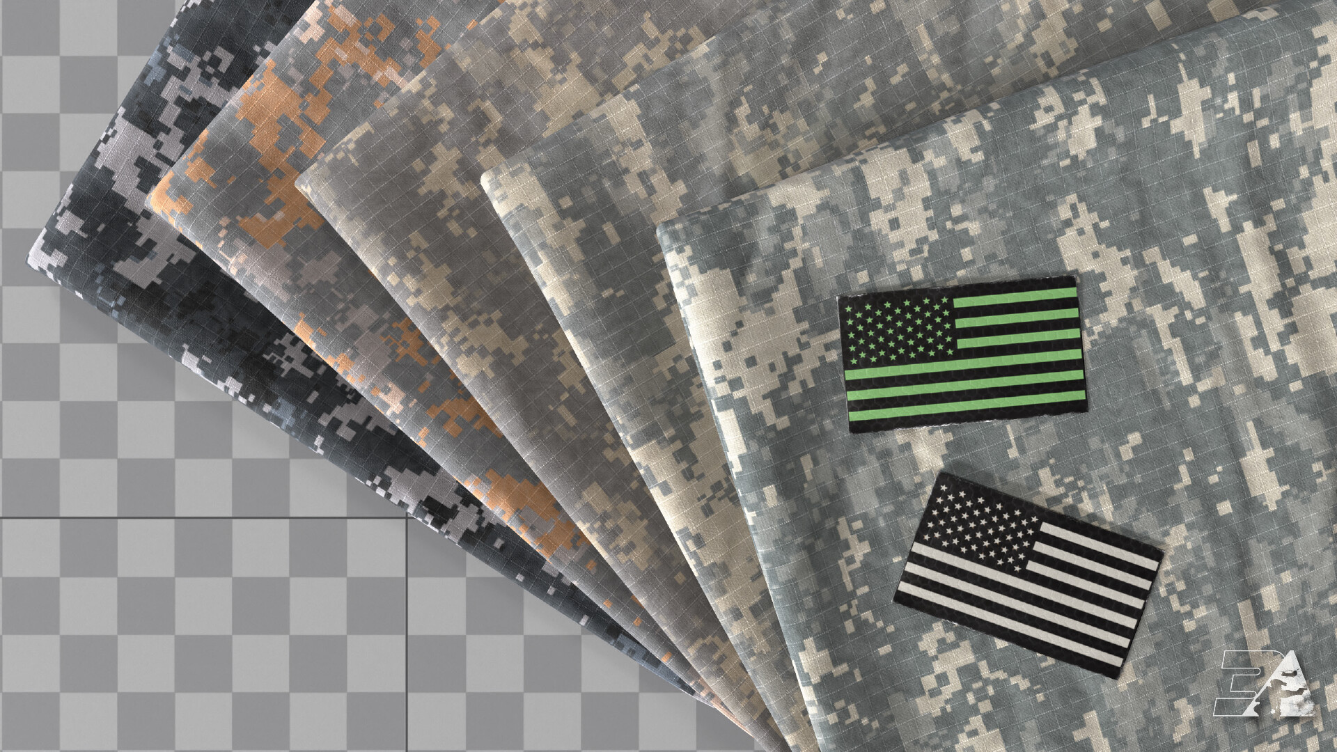 ArtStation - US Army UCP Camo Patterns