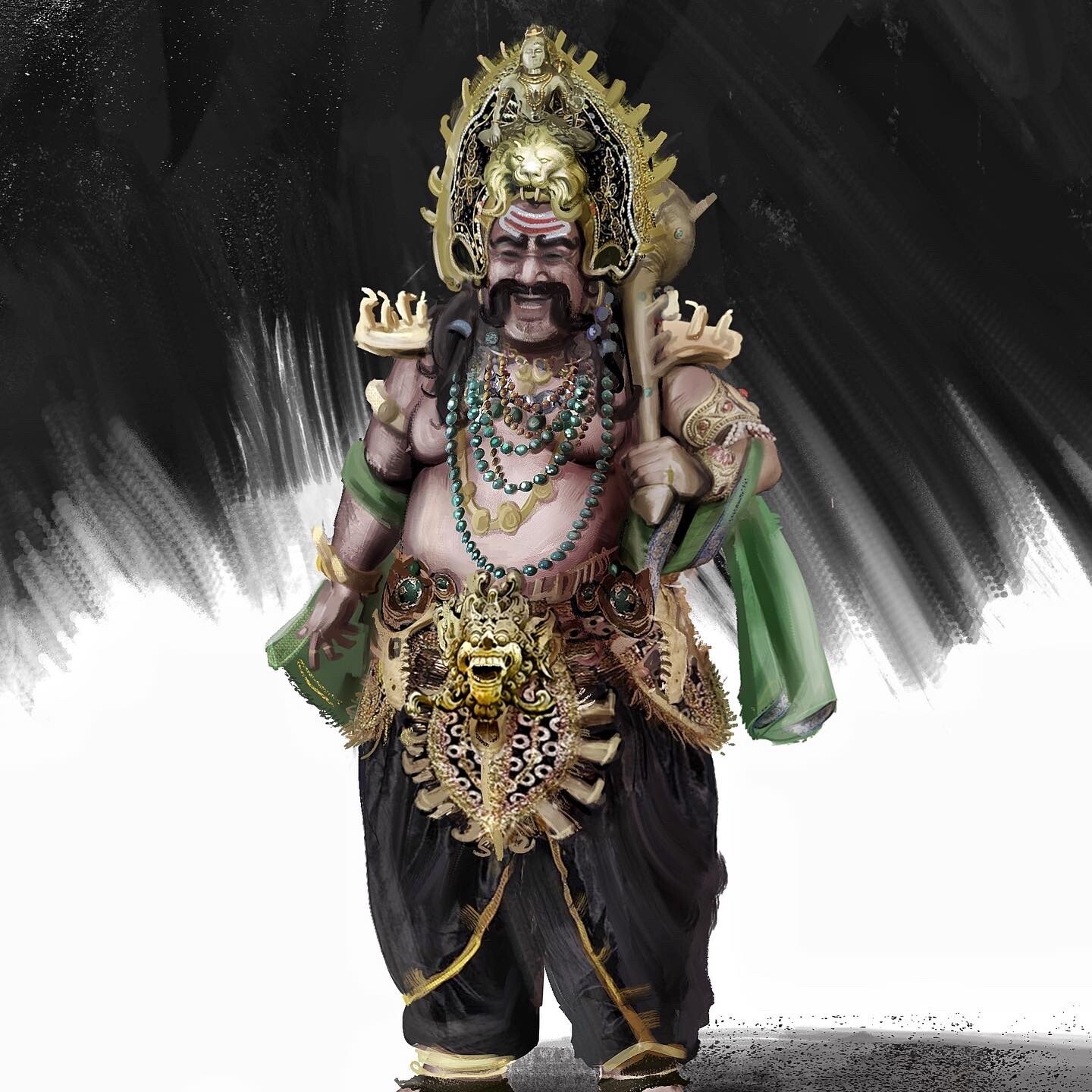 ArtStation - Ravana from the Ramayana.