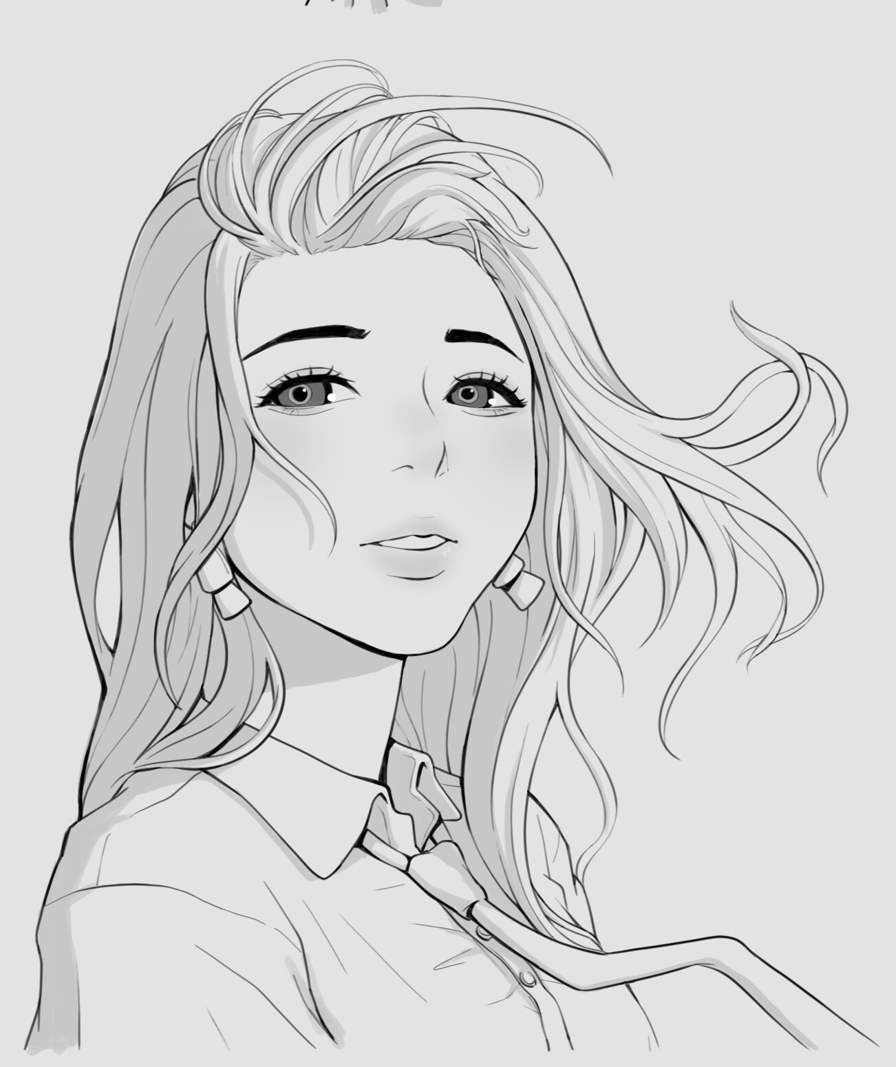Tangyuannn - Line Art Girl