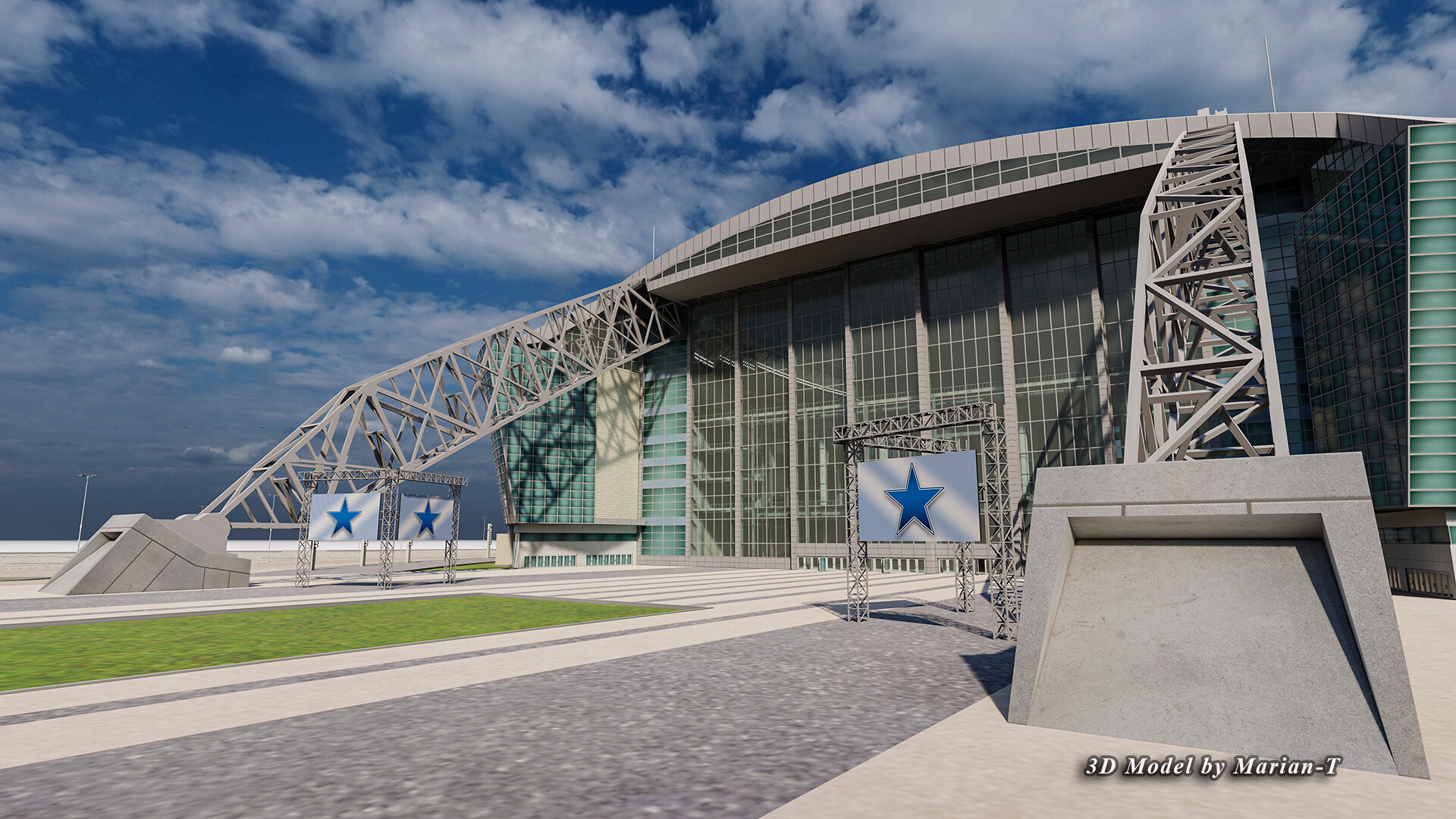 ArtStation - AT&T Stadium Dallas-Texas USA 3d model