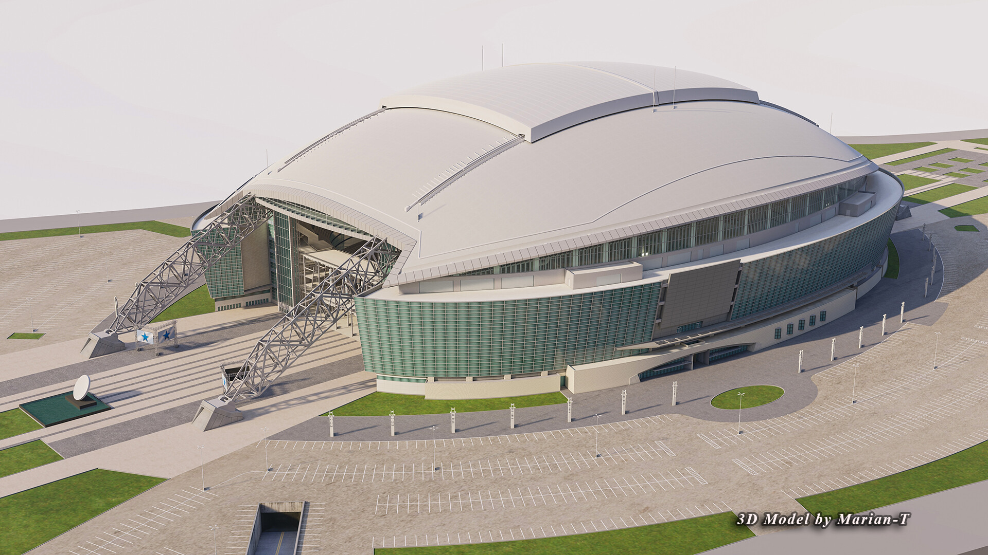 ArtStation - AT&T Stadium Dallas-Texas USA 3d model