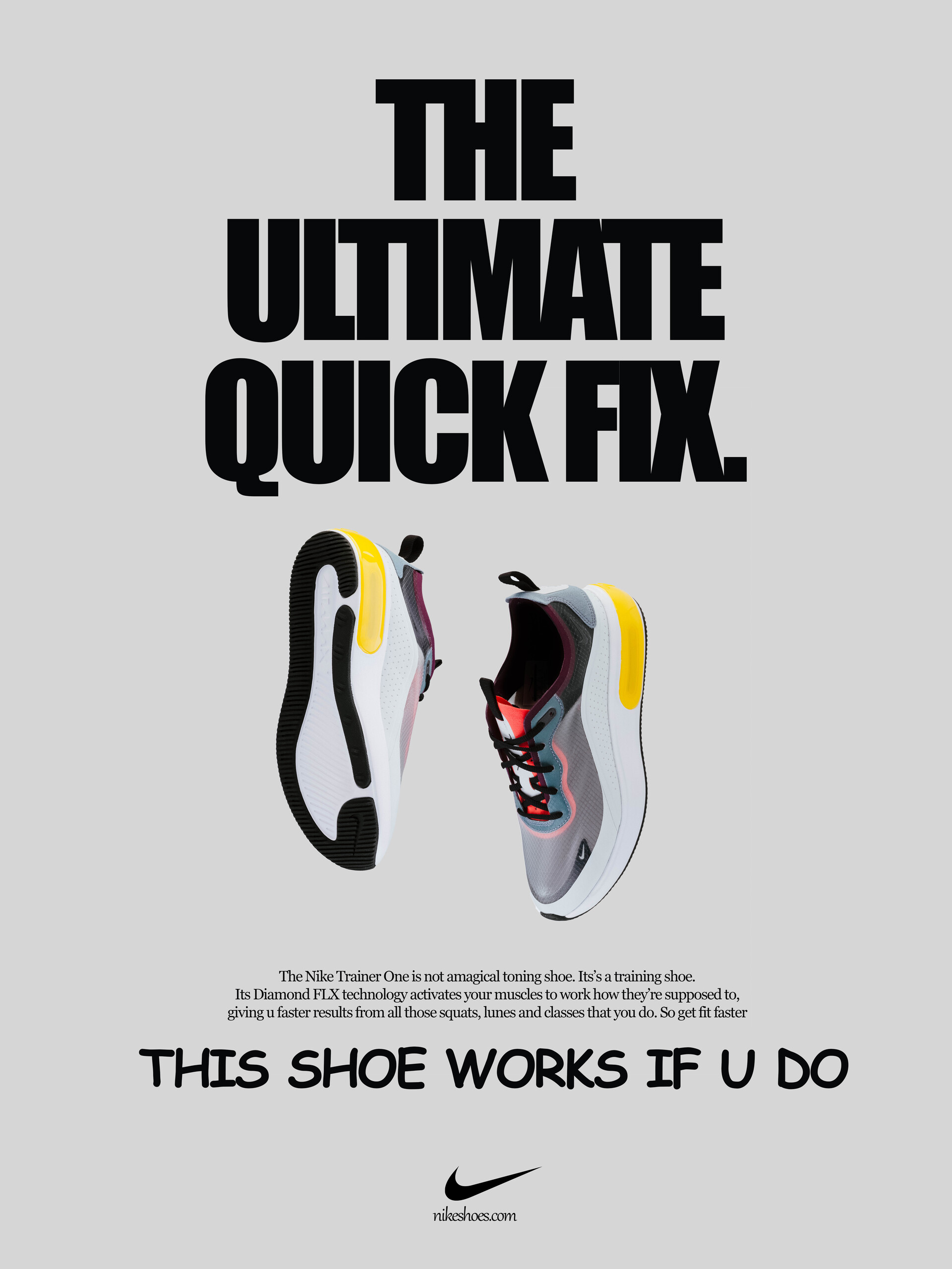 ArtStation - Nike shoe poster design.