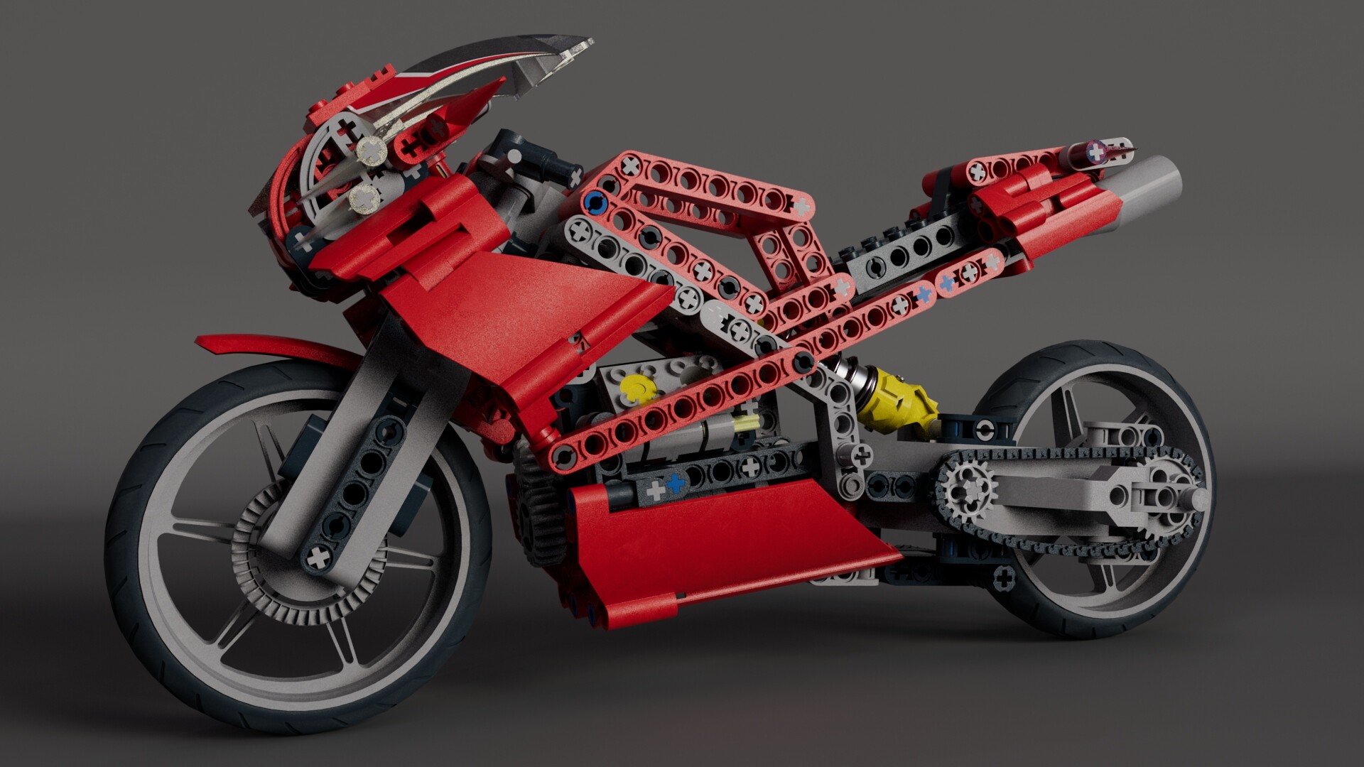 ArtStation - Lego 8420 Bike