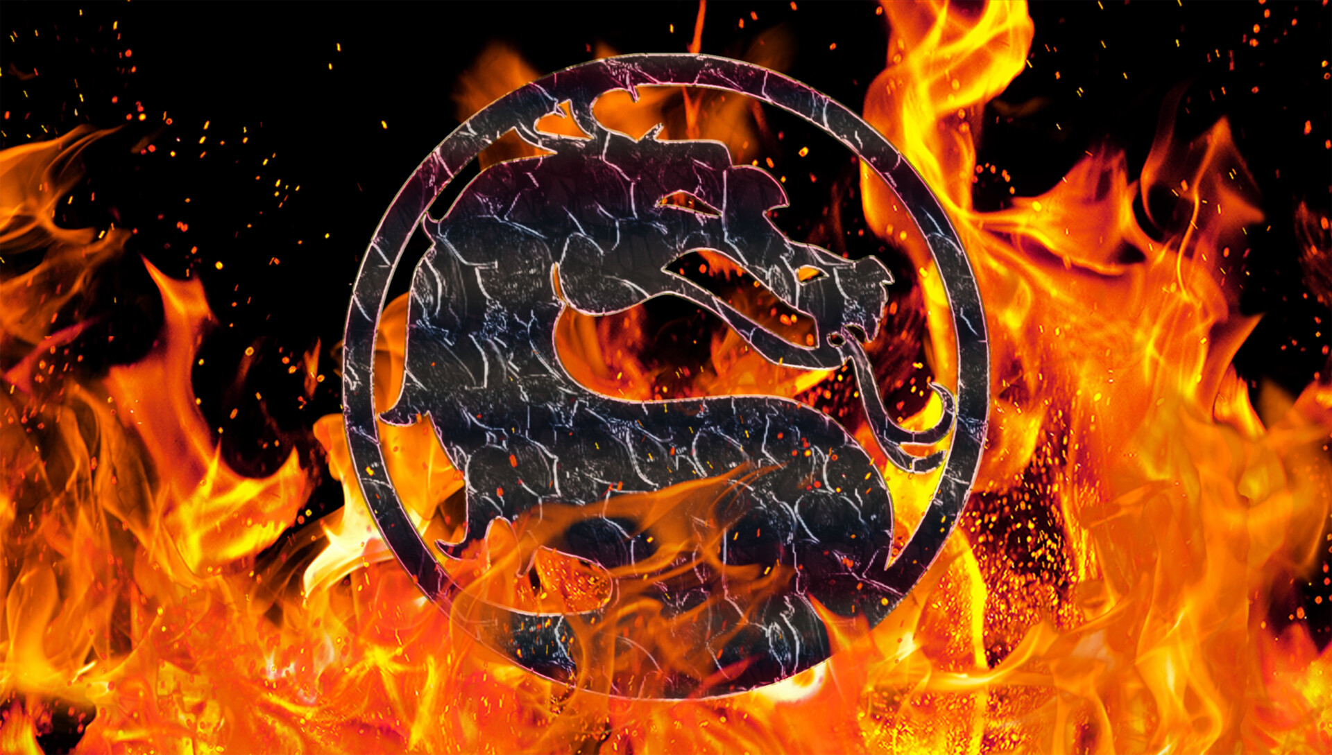 Wallpaper logo, gold, dragon, metall, Mortal Kombat 11 images for desktop,  section минимализм - download