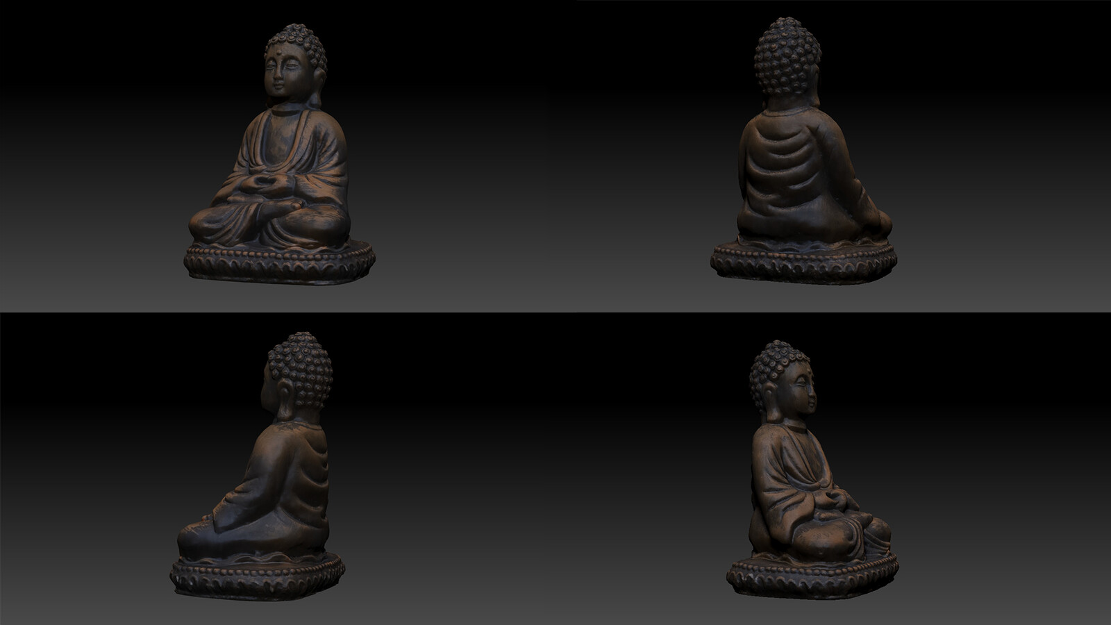 Zbrush cleanup of Buddha #2