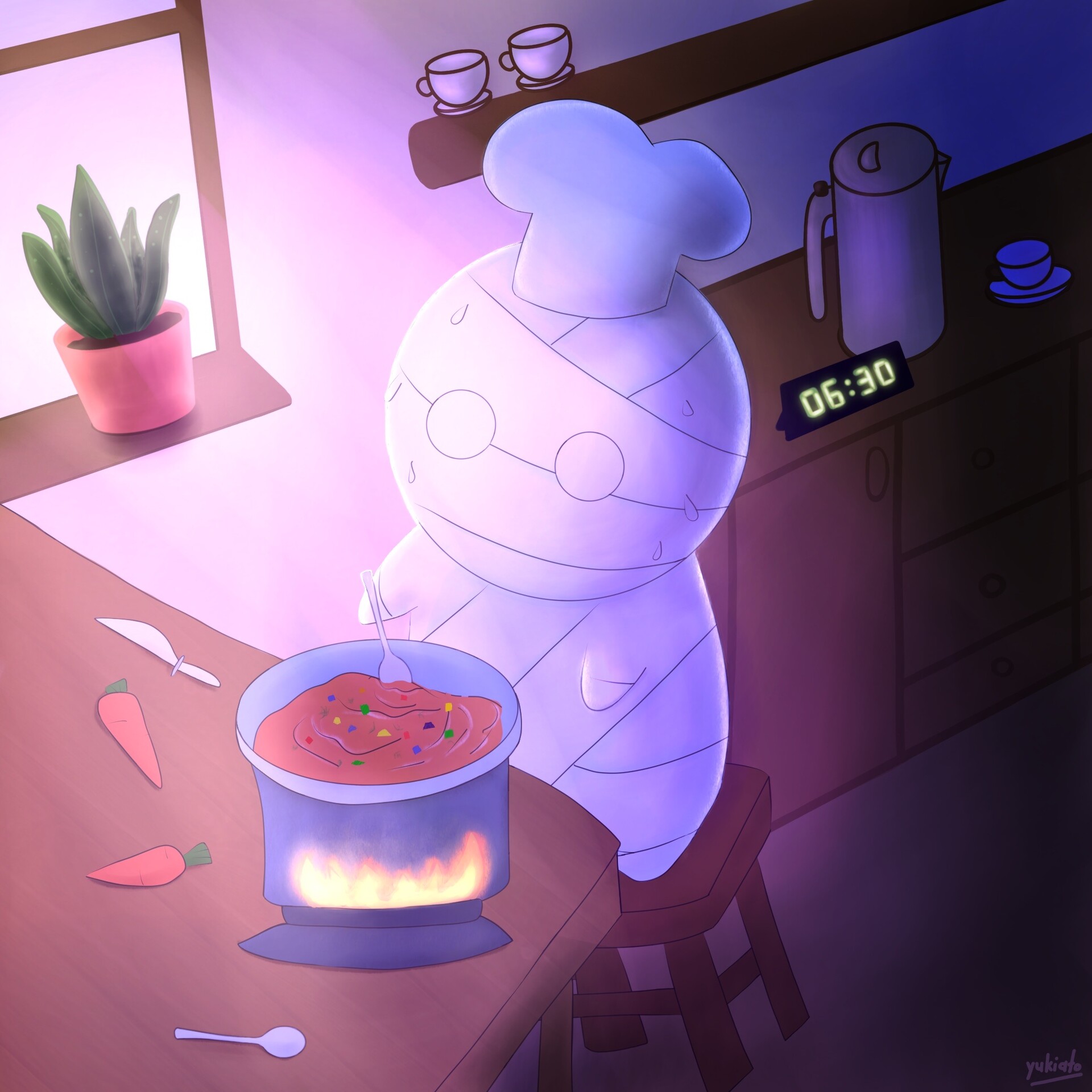 ArtStation - Fanart to How to keep a mummy anime