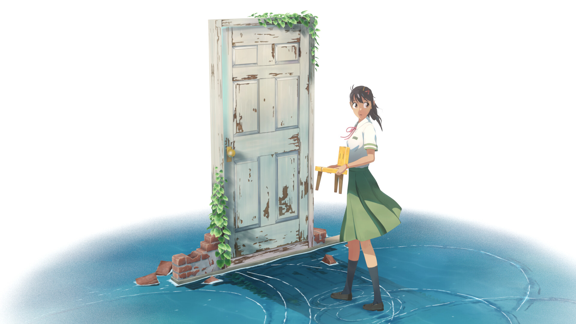 Судзуме закрывающая двери. Suzume no tojimari Макото Синкая. Suzume no Hajimari аниме. Макото Синкай провода. Сузуме закрывающая двери.