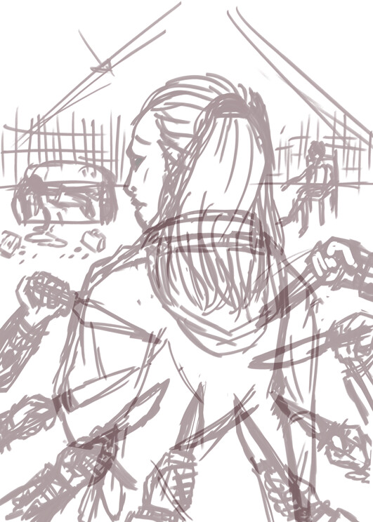Second development sketch.