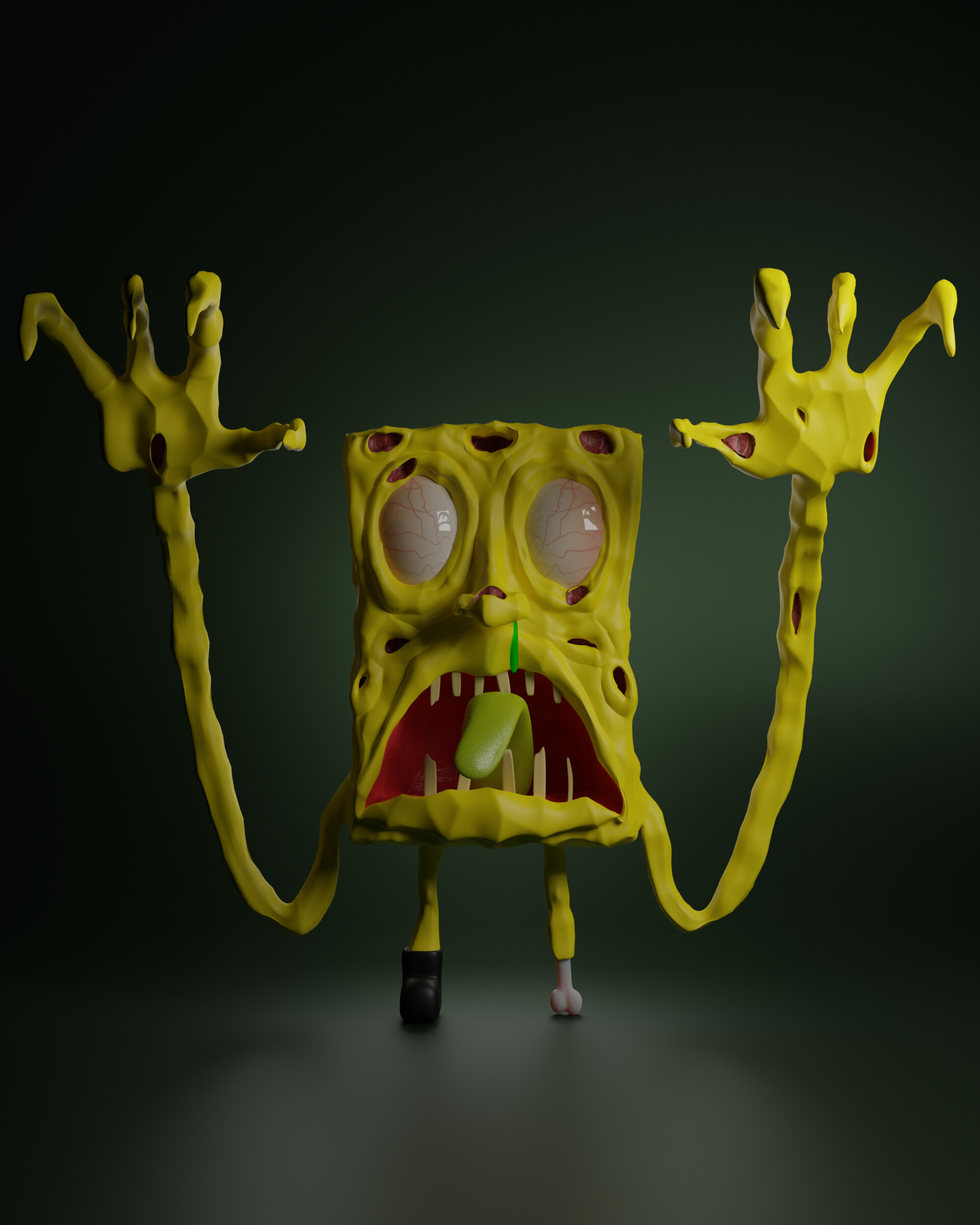 Creepy Spongebob Faces
