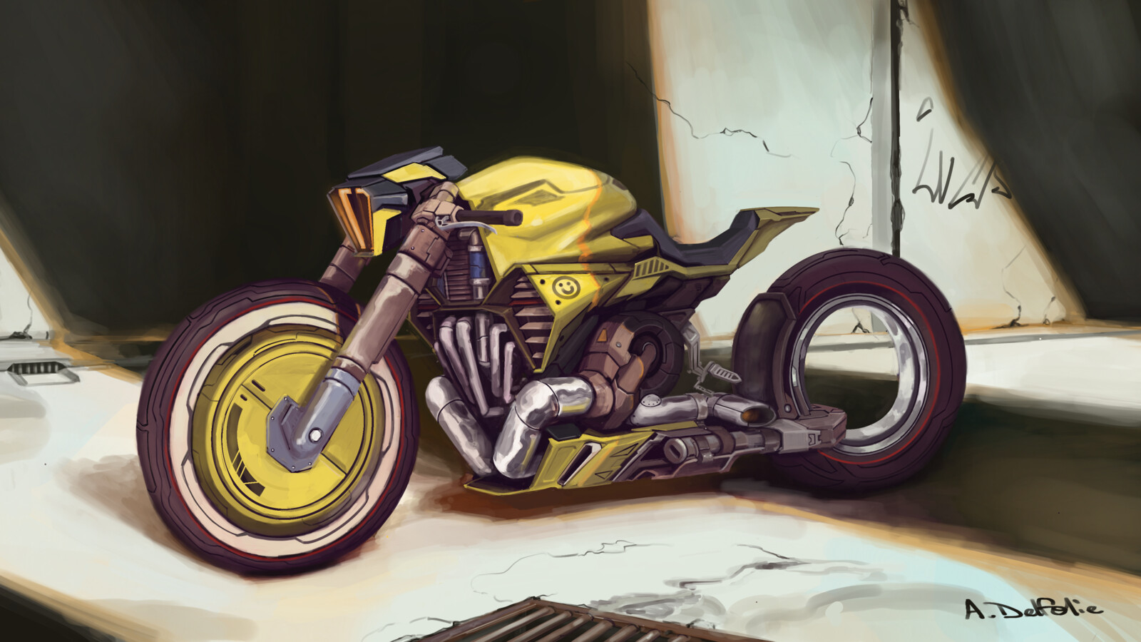 Scifi Motorcycle