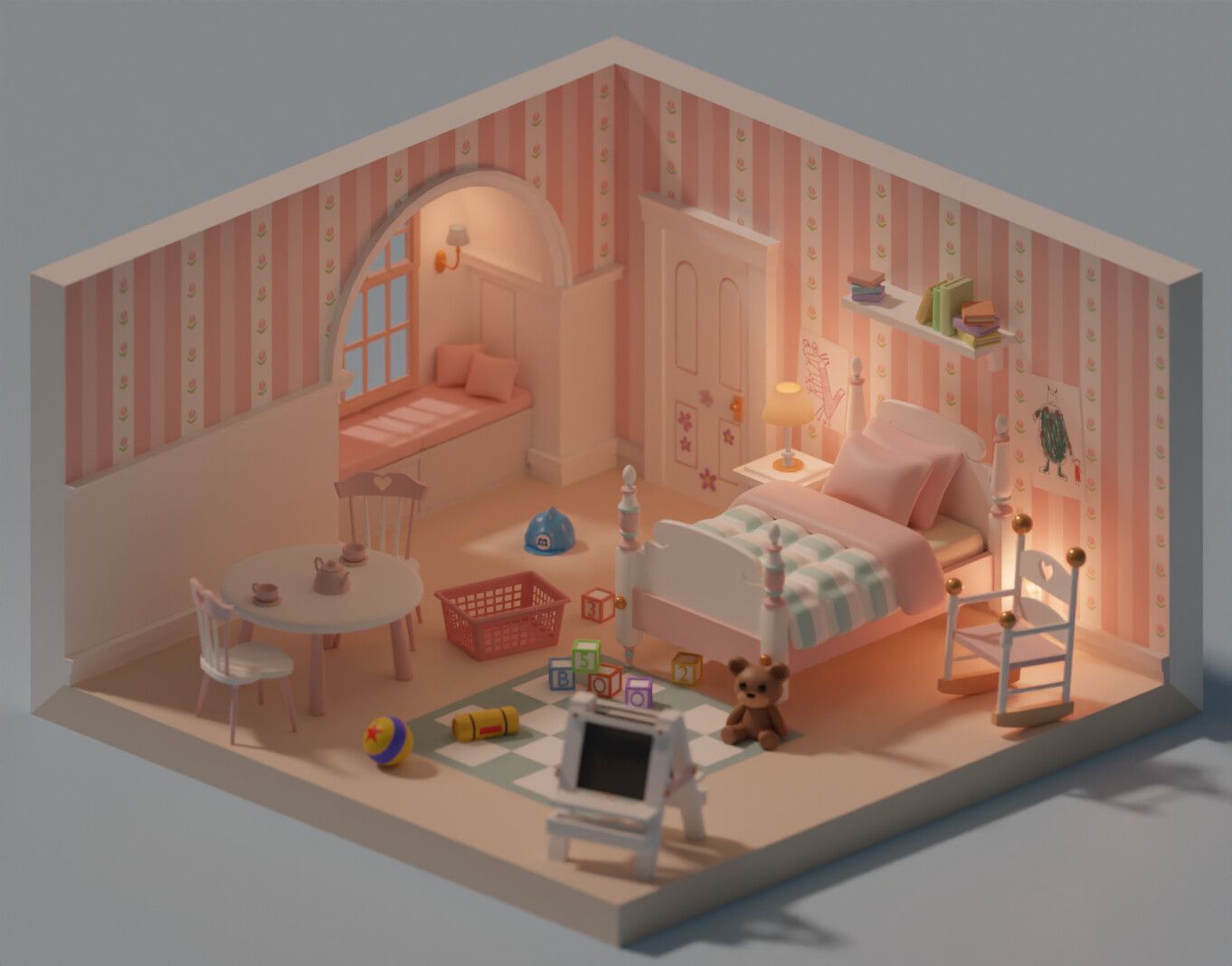 ArtStation - Boo's room from Monsters, Inc
