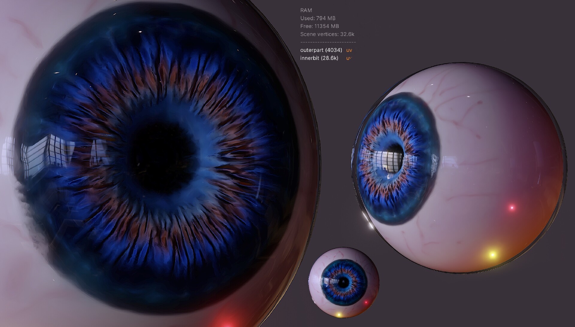 ArtStation - Nomad Sculpt: - realistic eyeball and A.I. variations in Dream  by wombo