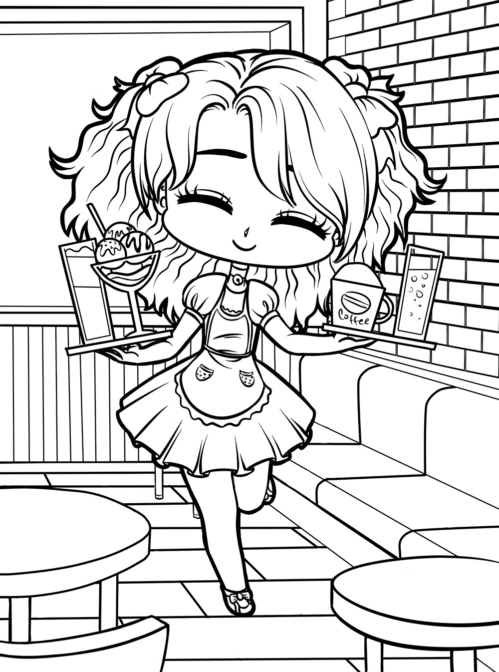 ArtStation - Chibi coloring pages