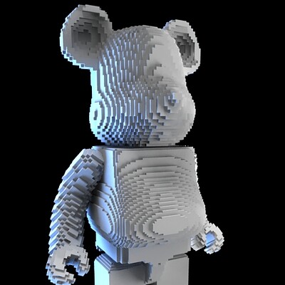 ArtStation - Bearbrick for papercraft