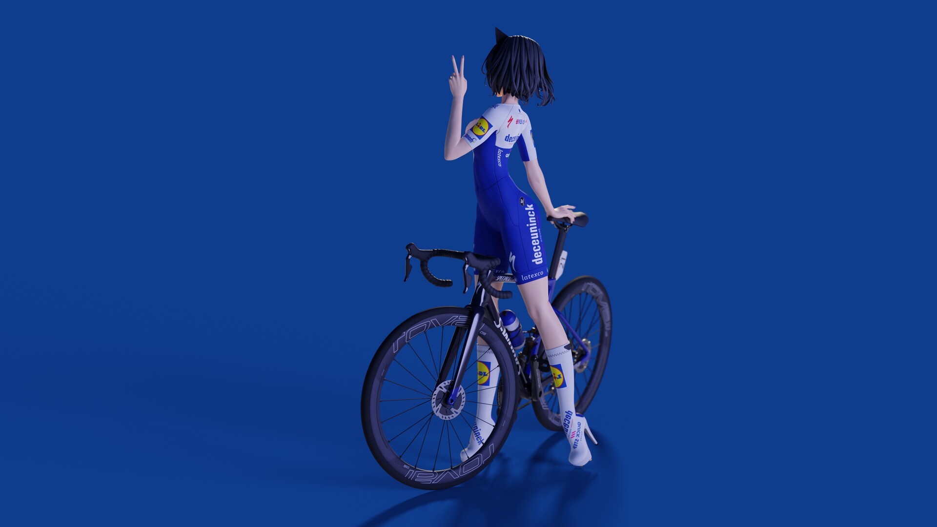 Benimaru cyclist on fixedgear bike - Cycling anime art | OpenSea
