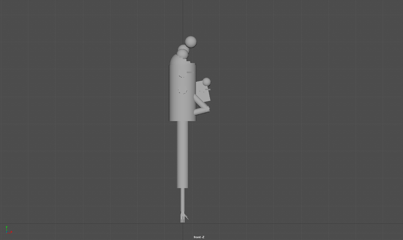 a side profile of the blockout.