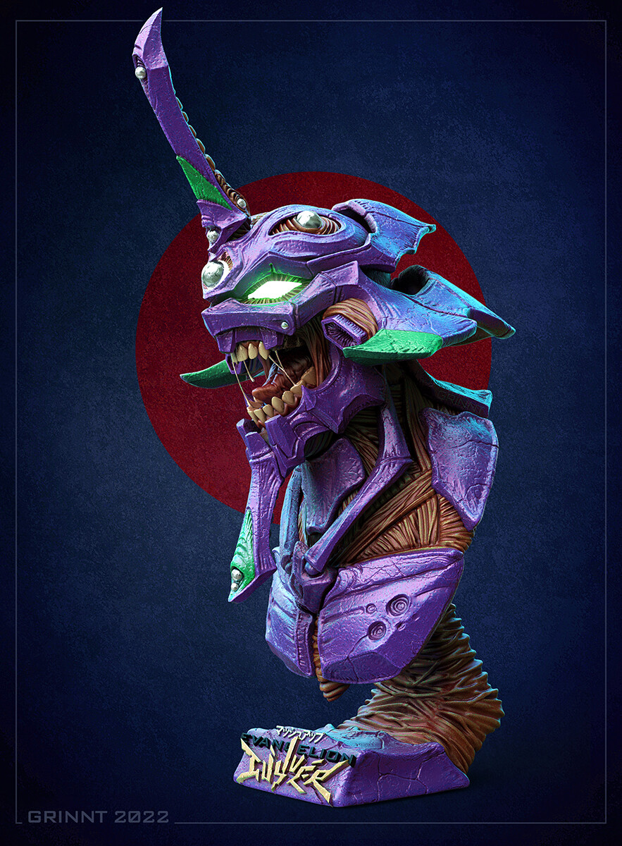 Grin NT - Mash-up of Eva-01 and Guyver