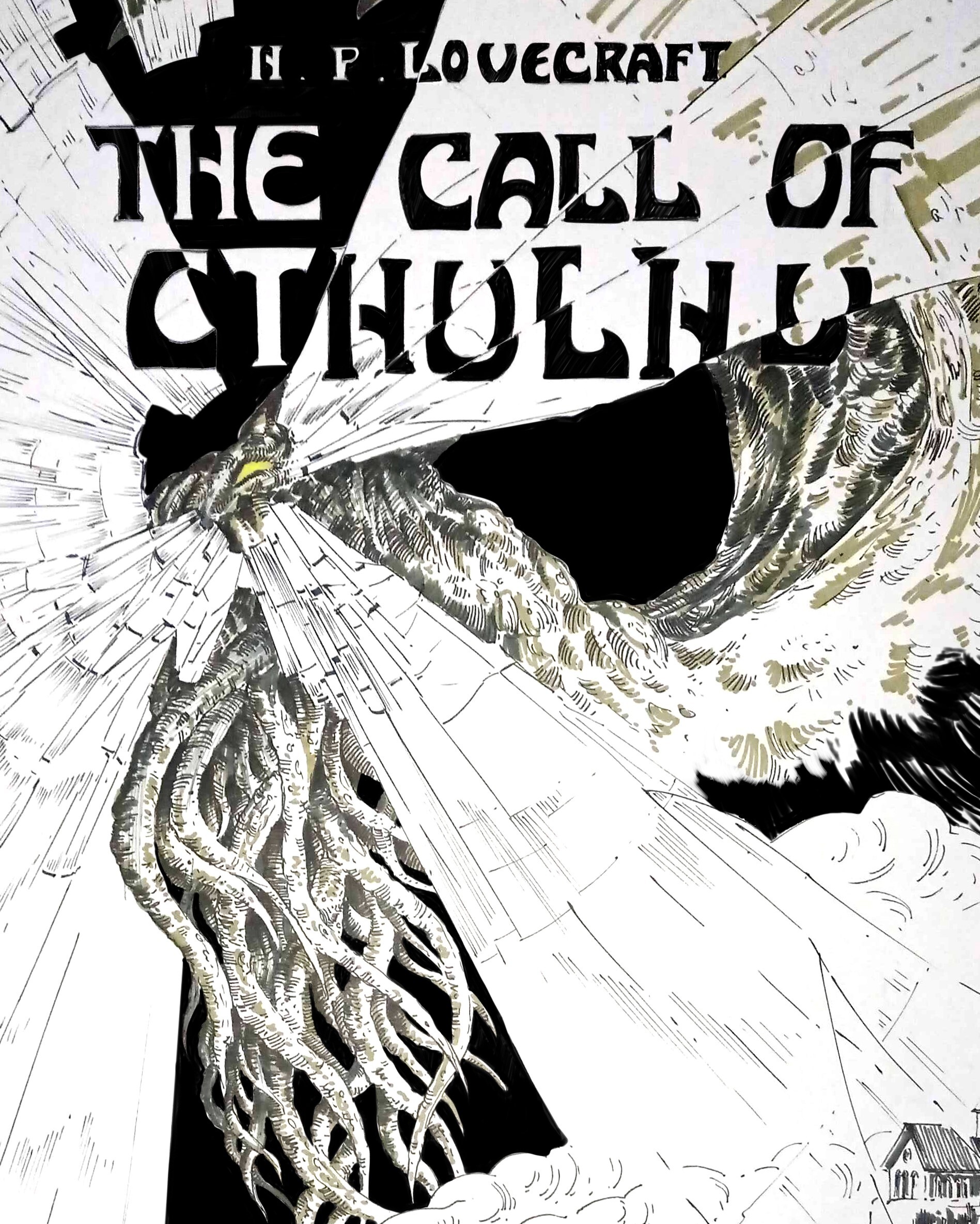 ArtStation - THE CALL OF CTHULU - book cover concept