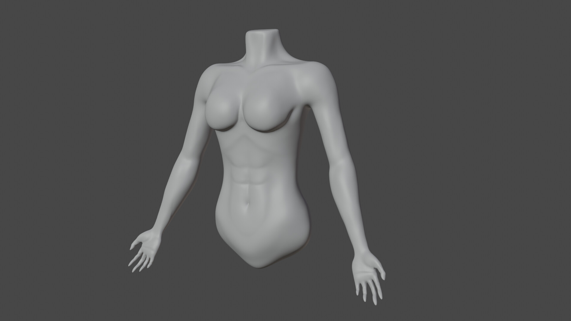 ArtStation - Female body sculpting practice