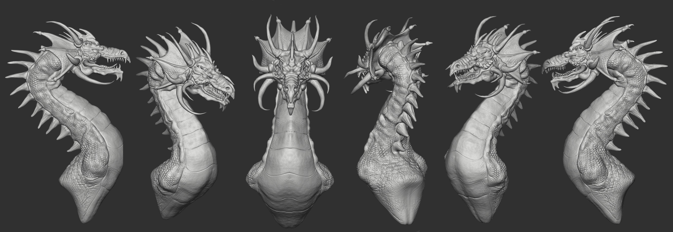 Horned Emerald Dragon Best - No Diffuse
