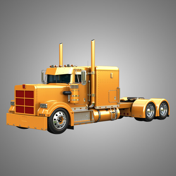 57P Semi Truck - Low Roof Sleeper Truck - Custom Version