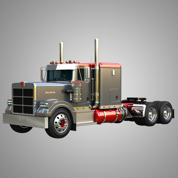 57P Semi Truck - Low Roof Sleeper Truck - Modified Version