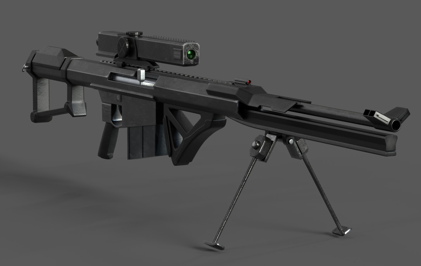 ArtStation Appleseed sniper rifle