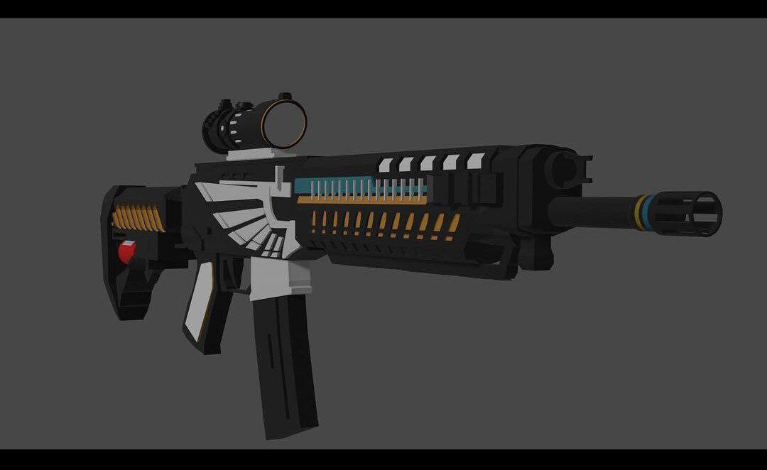 ArtStation - SG 553 low poly