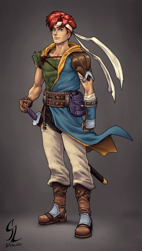 ArtStation - CHRONO TRIGGER Crono concept.