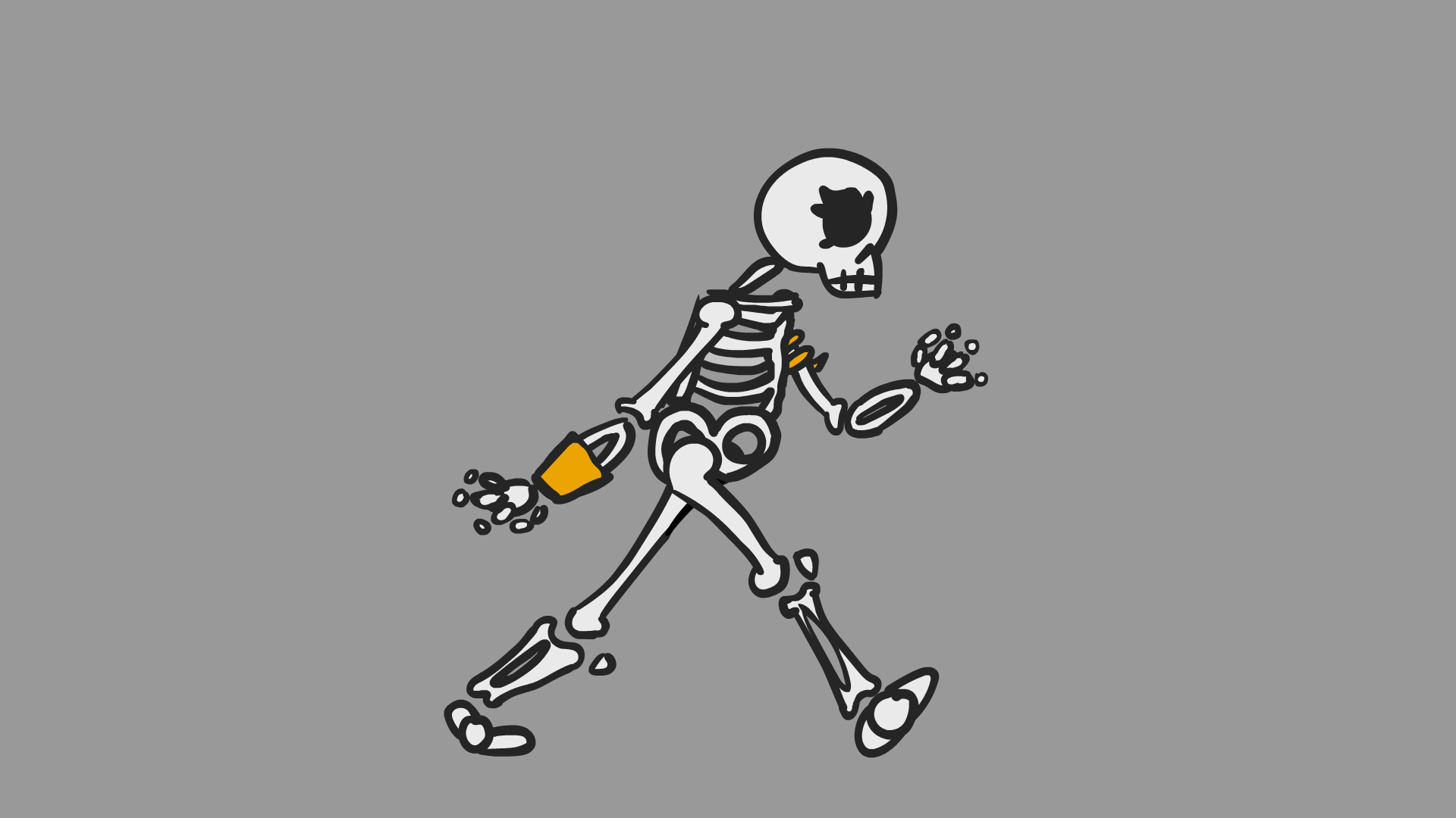 deal with it skeleton gif