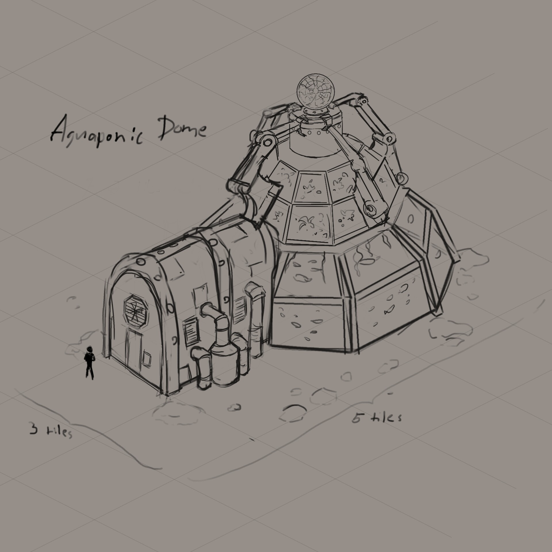 Elisa frogell aquaponic dome art challenge entry