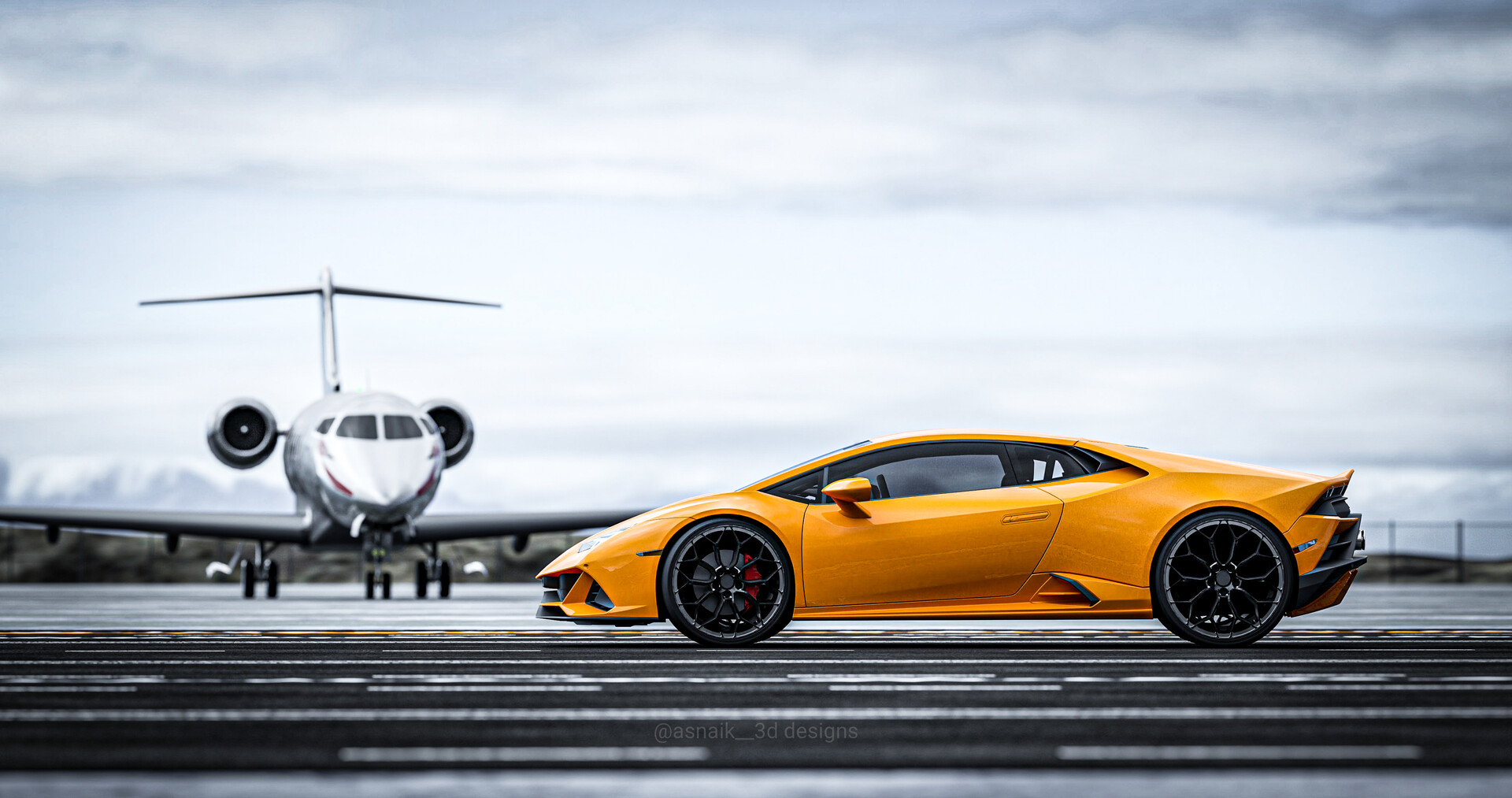 ArtStation - Lamborghini huracan evo cgi shots made in blender 3d.