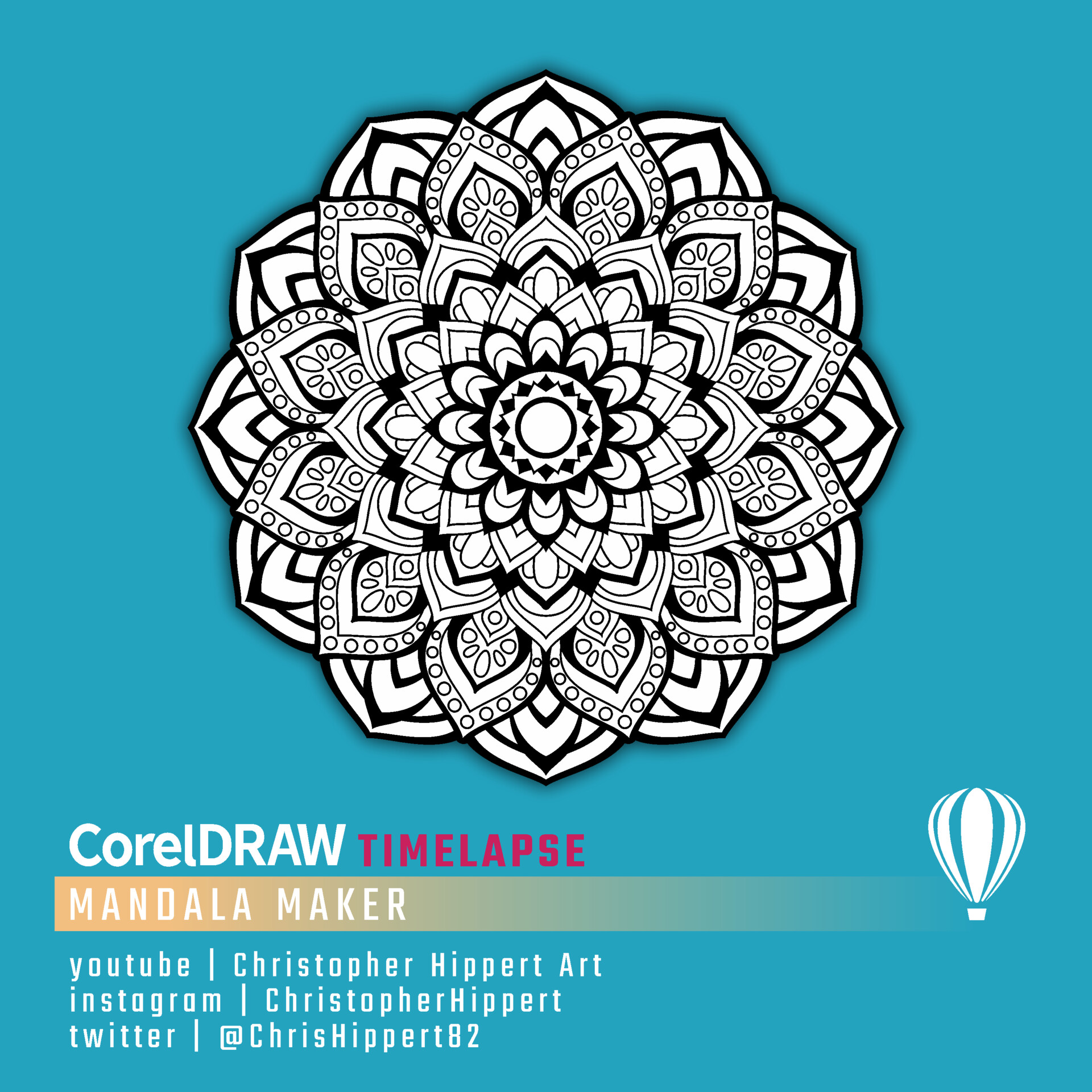 ArtStation - Mandala Maker Design in CorelDraw, Mandala Design Tutorial in  CorelDraw