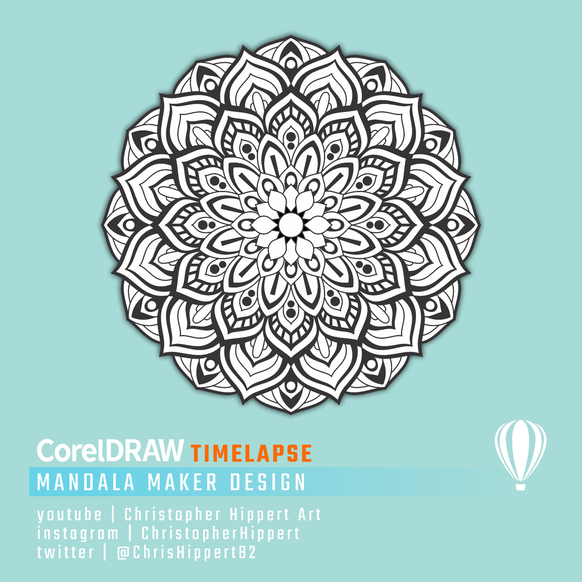 ArtStation Mandala Maker Design in CorelDraw Mandala Design