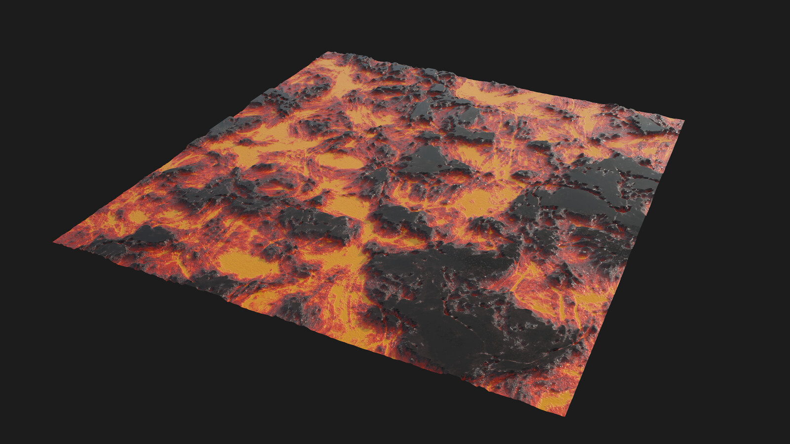 Cooling off with surface rocks starting to form. Flow Slowing down.